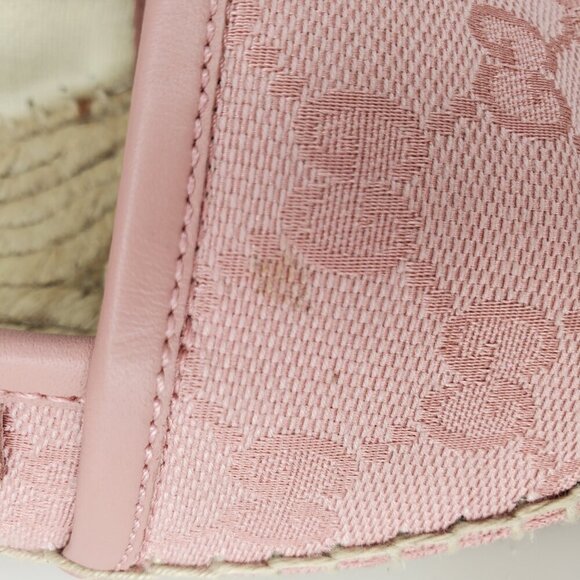 Gucci GG Supreme Monogram Canvas Slip On Espadrille Flats - Picture 5 of 11